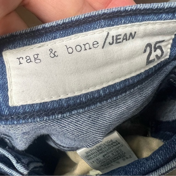 Rag & Bone Mazie Skinny Jeans With Side Stripe In Igloo/blue - Picture 10 of 11